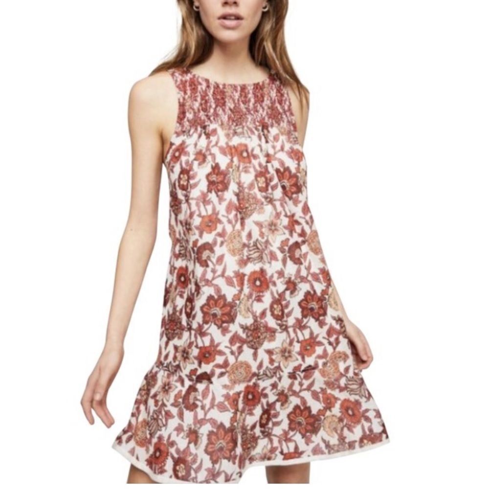 NWOT Free People Oh Baby Mini Dress Floral Print